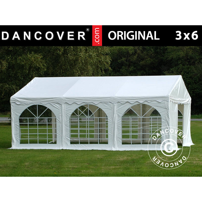 Dancover - Tente de réception Original 3x6m pvc, Blanc