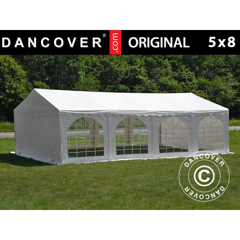 Dancover - Tente de réception Original 5x8m pvc, Blanc