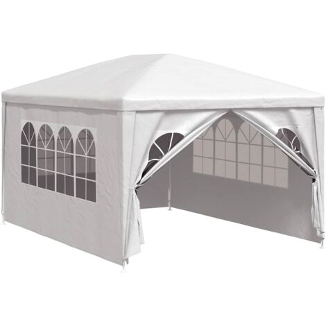 Tente de réception, Pavillon, Pergola, Tente de jardin, 3 x 4 m Blanc OIB8760E