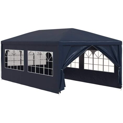 Tente de réception, Pavillon, Pergola, Tente de jardin, 3 x 6 m Bleu OIB6799E