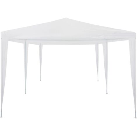 Tente de réception, Pavillon, Pergola, Tente de jardin, 3 x 6 m PE Blanc OIB5851E