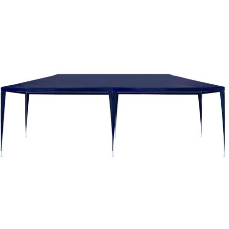 Tente de réception, Pavillon, Pergola, Tente de jardin, 3 x 6 m PE Bleu OIB5175E