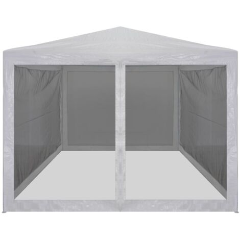 Tente de réception, Pavillon, Pergola, Tente de jardin, avec 4 parois en maille 4 x 3 m OIB6898E