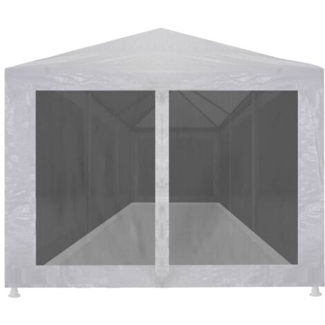 Tente de réception, Pavillon, Pergola, Tente de jardin, avec 8 parois en maille 9 x 3 m OIB4009E