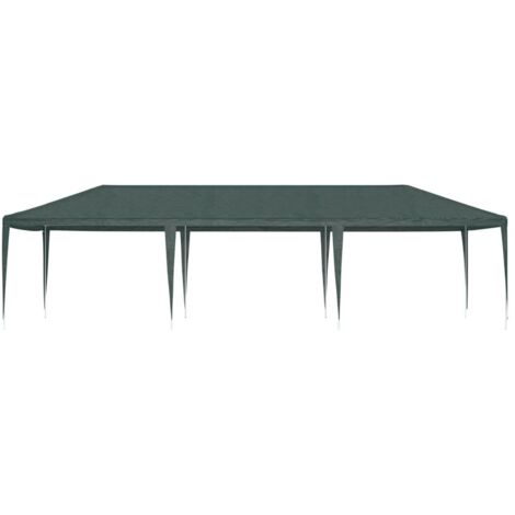 Tente de réception, Pavillon, Pergola, Tente de jardin, professionnelle 4x9 m Vert 90 g/m² OIB7954E