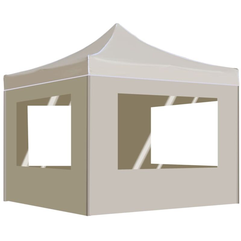 VidaXL - Tente de fête tissu, One Size, Light Beige