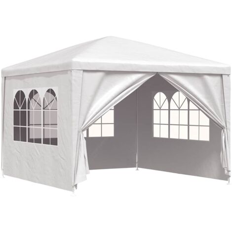 Tente de réception pliable, Barnum Pergola Pavillon Chapiteau Tonnelle de Jardin 3 x 3 m Blanc FCV22291