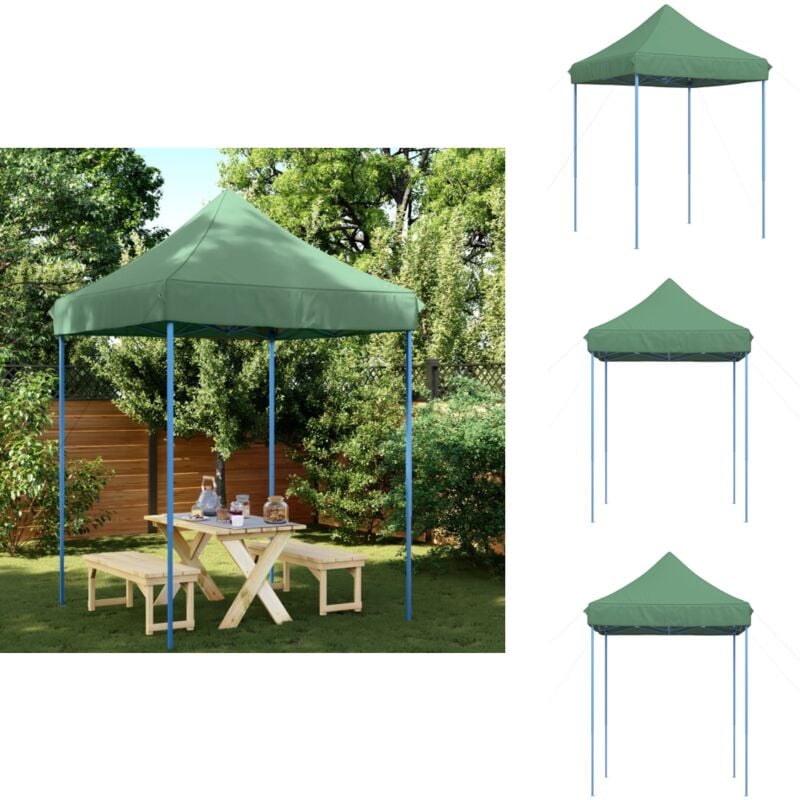 Vidaxl - Tente de réception pliable escamotable vert 200x200x306 cm - Tente De Réception - Abri De Jardin - Gazebo - Structure Extérieure - Événement