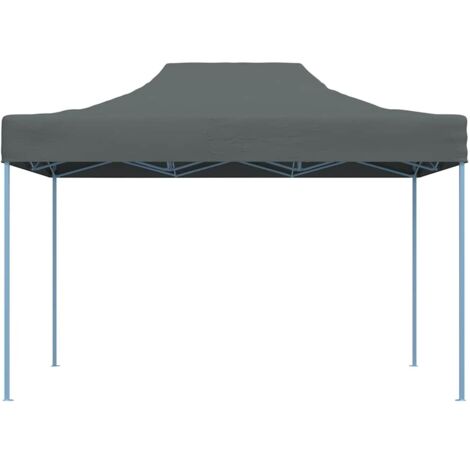 Tente de réception pliable, Pavillon, Pergola, Tente de jardin, 3x4 m Acier Anthracite OIB4100E