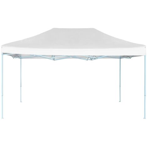 Tente de réception pliable, Pavillon, Pergola, Tente de jardin, 3x4,5 m Blanc OIB5247E