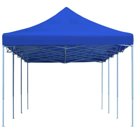 Tente de réception pliable, Pavillon, Pergola, Tente de jardin, 3x9 m Bleu OIB6456E