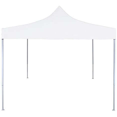 Tente de réception pliable, Pavillon, Pergola, Tente de jardin, professionnelle 3x3 m Acier Blanc OIB9212E