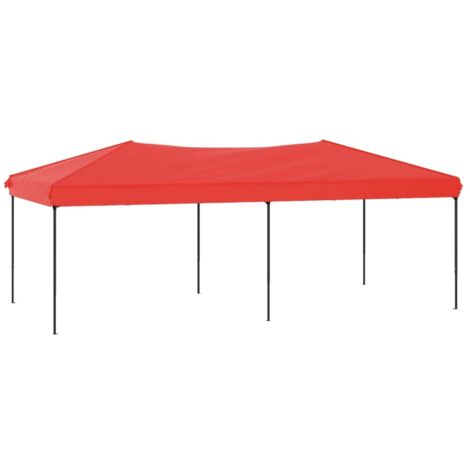 Tente de réception pliable, Pavillon, Pergola, Tente de jardin, Rouge 3x6 m OIB6157E