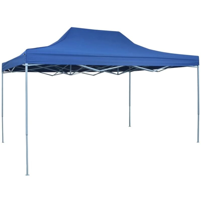 Tente de réception pliable professionnelle 3x4 m Acier Bleu Vidaxl
