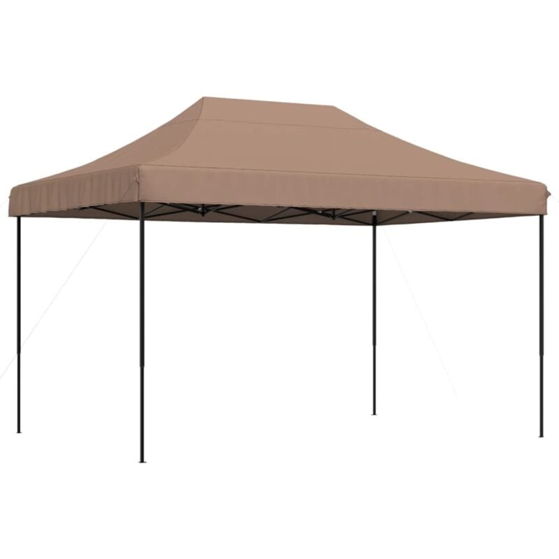 Vidaxl - Tente de réception pliable escamotable marron 410x279x315 cm