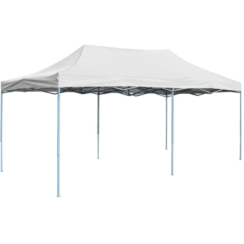 Tente de réception pliable professionnelle 3x6 m Acier Blanc vidaXL