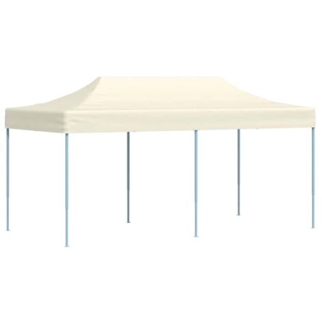 Tente de réception pliable Tonnelle de Jardin - Rapide à Installer 3 x 6 m Blanc crème BV971748 - BonneVie