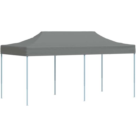 Tente de réception pliable，Tonnelle de Jardin，Chapiteau，Barnum 3 x 6 m Anthracite XZZ22088