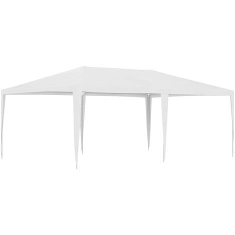 Tente de réception Style Moderne - Tonnelle Barnum - Pavillon de Jardin - 4x6 m Blanc Chic-910776