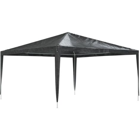 Tente de réception Style Moderne - Tonnelle Barnum - Pavillon de Jardin - professionnelle 4x4 m Anthracite 90 g/m² Chic-648854