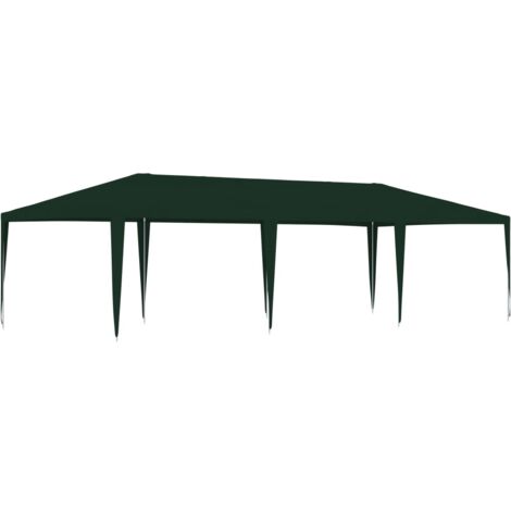 Tente de réception Style Moderne - Tonnelle Barnum - Pavillon de Jardin - professionnelle 4x9 m Vert 90 g/m² Chic-939942
