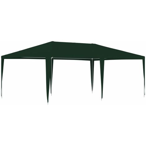 Tente de réception/Tonnelle Barnum professionnelle 4x6 m Vert 90 g/m² -BonneVie40380
