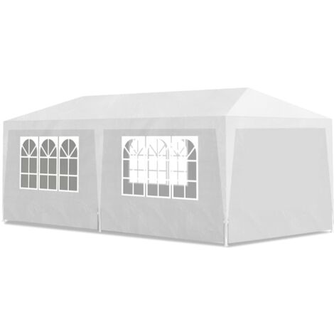 Tente de réception Tonnelle de réception / 3 x 6 m Blanc