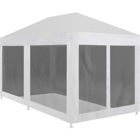 Tente de réception  Tonnelle de réception Barnum avec 6 parois en maille 4 x 3 m 62719