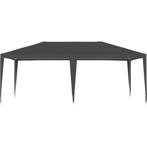 Tente de réception  Tonnelle de réception Barnum professionnelle 4x6 m Anthracite 90 g/m² 71334