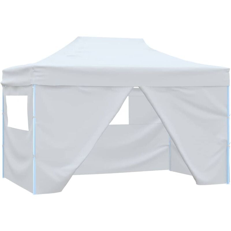 Maison Chic - Tente de réception, Tonnelle et Pergola de jardin, Barnum pliable avec 4 parois 3x4 m Acier Blanc OWV81125 design in