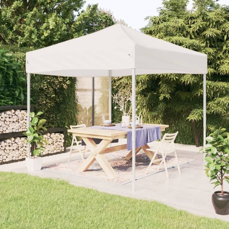 Tonnelle de Jardin, Pavillon de jardin, Tente de réception pliable Blanc 2x2 m CON614421 DESIGN IN