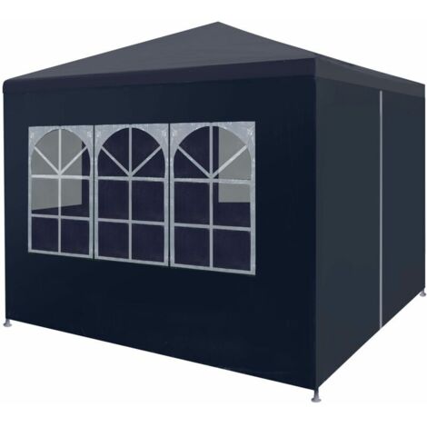 Tente de réception，Tonnelle de Jardin，Chapiteau，Barnum,Tonnelle 3 x 3 m Bleu XZZ60934