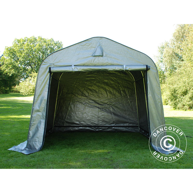 Dancover - Tente de stockage Tente Abri pro 2,4x2,4x2m pe, Gris - Gris