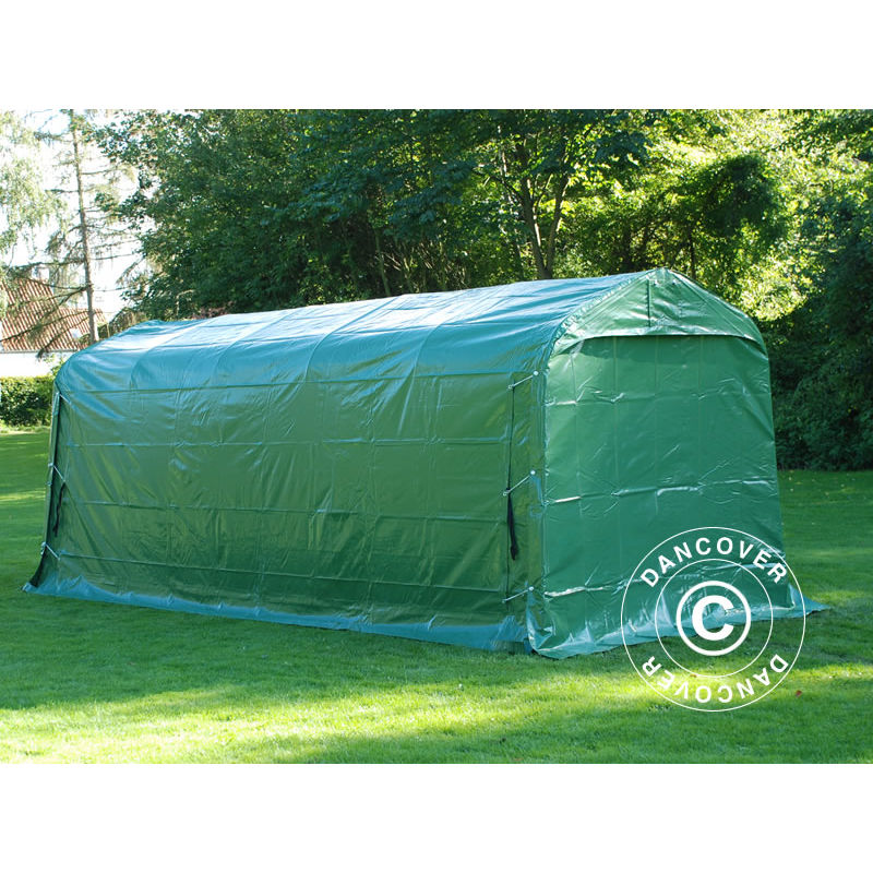 Tente de stockage Tente Abri pro 2,4x6x2,34m pvc, Vert - Vert