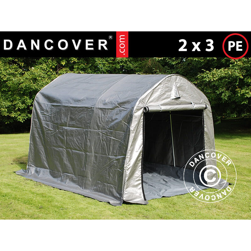 Dancover - Tente de stockage Tente Abri pro 2x3x2m pe, avec couverture de
