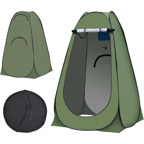 Tente de Toilette Pop Up Camping Anti-UV, Tente de Douche Portable pour Plage Pêche Randonnée Bain L'extérieur, avec Un Sac de Transport