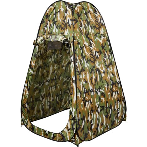 Tente de toilette Tente de douche et bain portable pour Camping Randonnée sac de transport, 120x120x190cm, Camouflage DESIGN IN