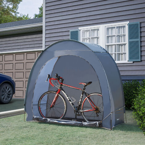 Tente de vélo Bergendal 198 x 84 x 160 cm gris pro.tec
