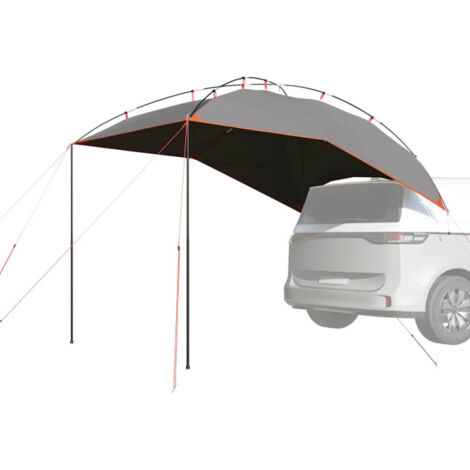 Tente de voiture gris et orange imperméable vidaXL755847
