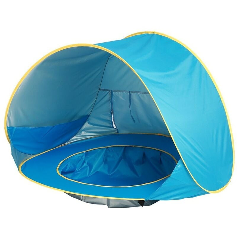 Tente d'été portable pour bébé, protection uv, imperméable, multifonctionnelle, détachable, 117x79x70 cm, bleue