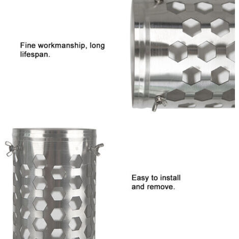 Tente en acier inoxydable, Tube de cheminée anti-brûlure, poêle à bois de chauffage de Camping, isolation thermique, accessoire d'extérieur