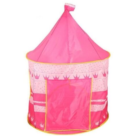 Tente enfant maison Princess Rose 135 cm de haut Pour filles à partir de 5 ans