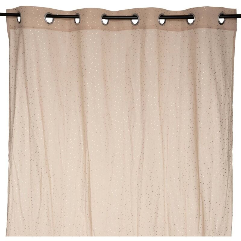 Rideau Berlingot beige 140x250cm Atmosphera créateur d'intérieur