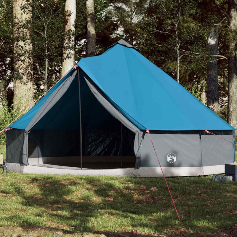 Vidaxl - Tente familiale tipi 12 personnes bleu imperméable