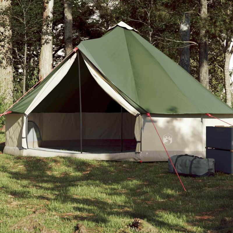 Tente familiale tipi 6 personnes vert imperméable - Vidaxl