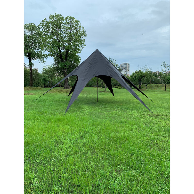 Rideau hexagonal extérieur idéal pour les fêtes de conception d'étoiles robuste diverses couleurs colore : noir