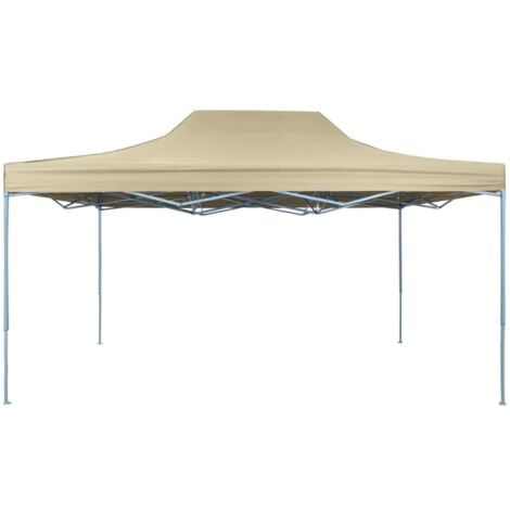 Tente pliable 3 x 4,5 m Blanc crème vidaXL
