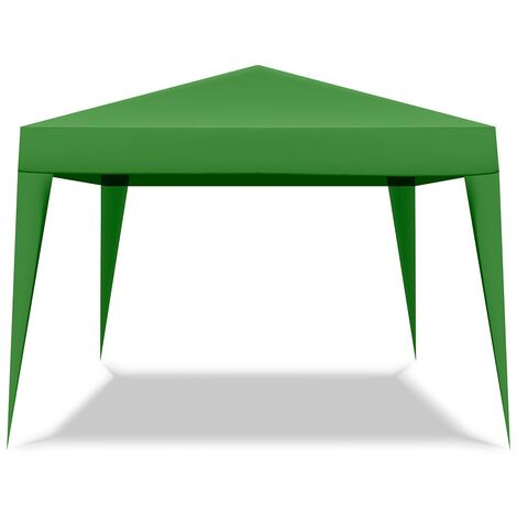 Tente pliable 3x3 Tonnelle de jardin automatique Barnum pliante avec sac couleur Vert