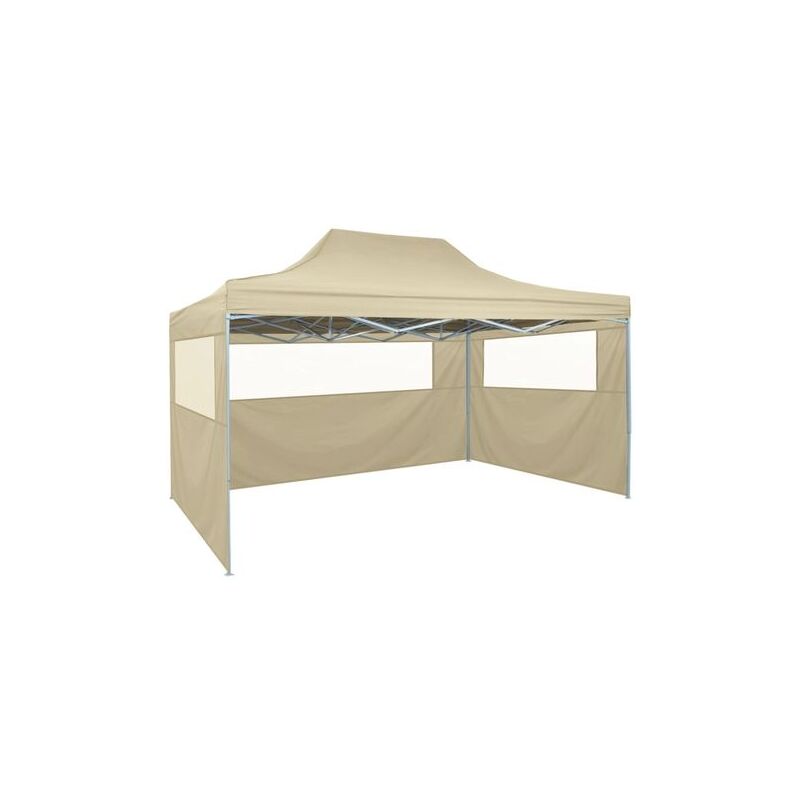vidaXL Tente Pliable 4 Parois Lat/érales 3x4,5 m Anthracite Tonelle Pavillon