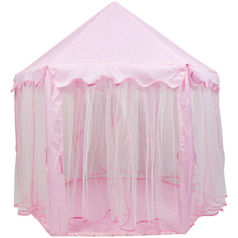 Tente pliable portative de Jeu pour Enfants Princesse Pop Up Chateau Filles Jouet Tente (Rose) Pour Maison Plage, etc - Rose